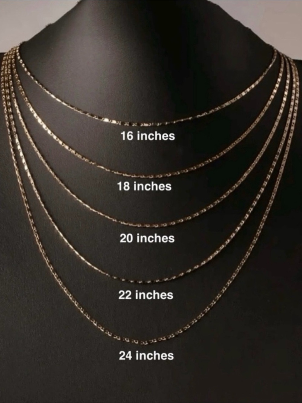 14K Gold Italian 2MM Flat Chain - 16" - Picture 5 of 5